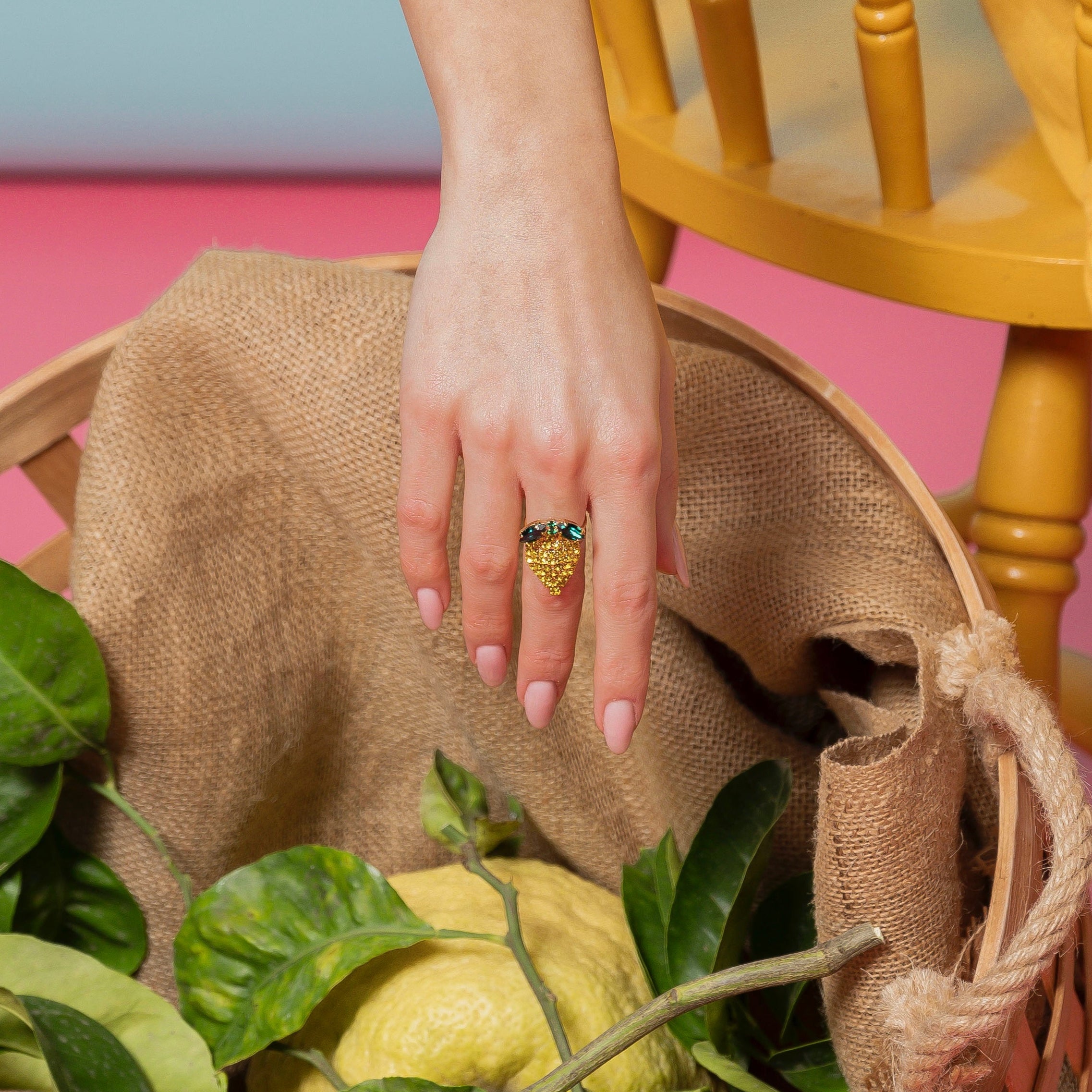 Anello Regolabile Limone - Nanà Positano
