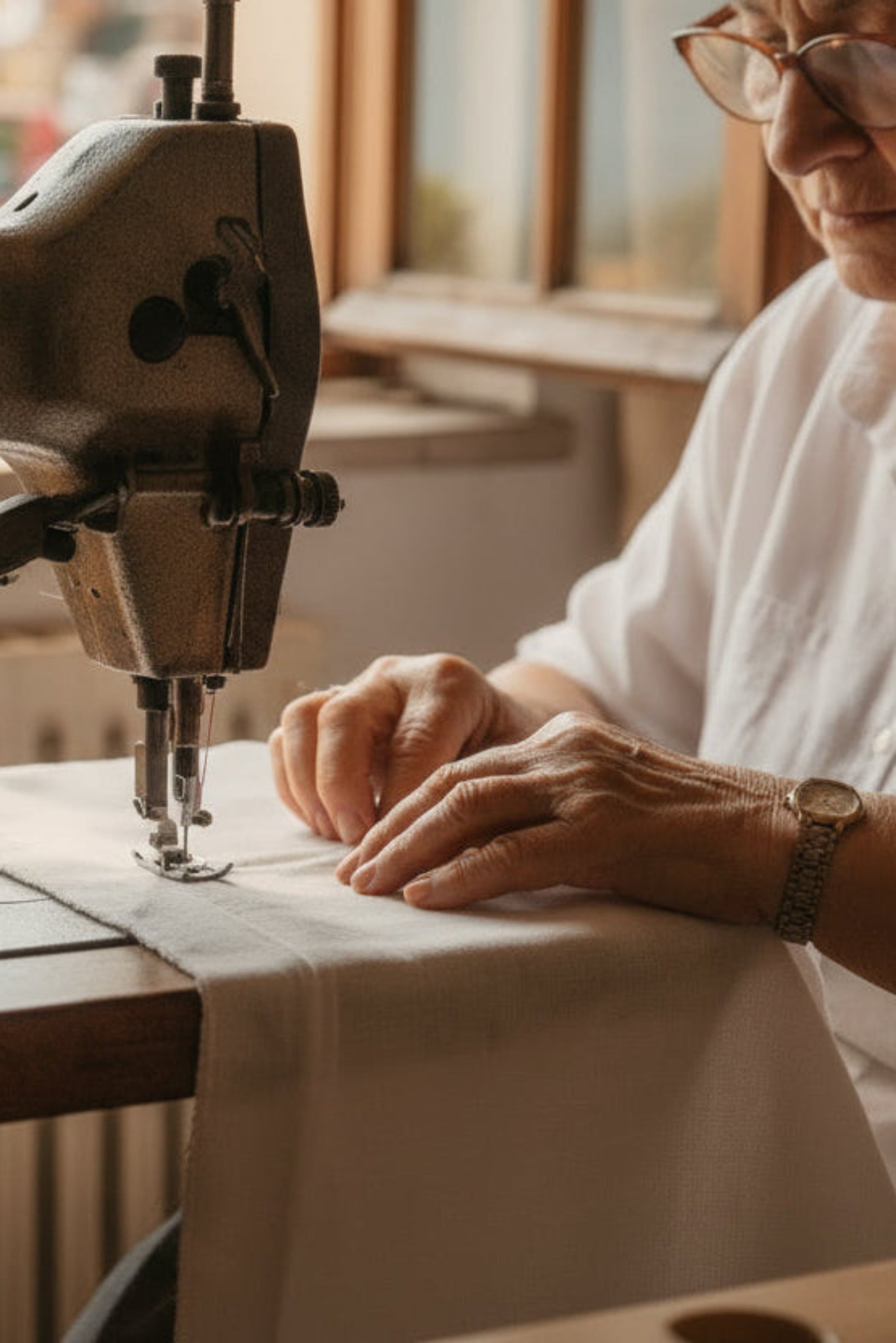 Completo Camicia Nodo Positano in Puro Lino Bianco