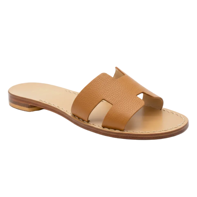 Sandali Positano Persefone (Pelle Di Cervo) - Nanà Positano | Sandali Artigianali Di Lusso 100% Made In Positano