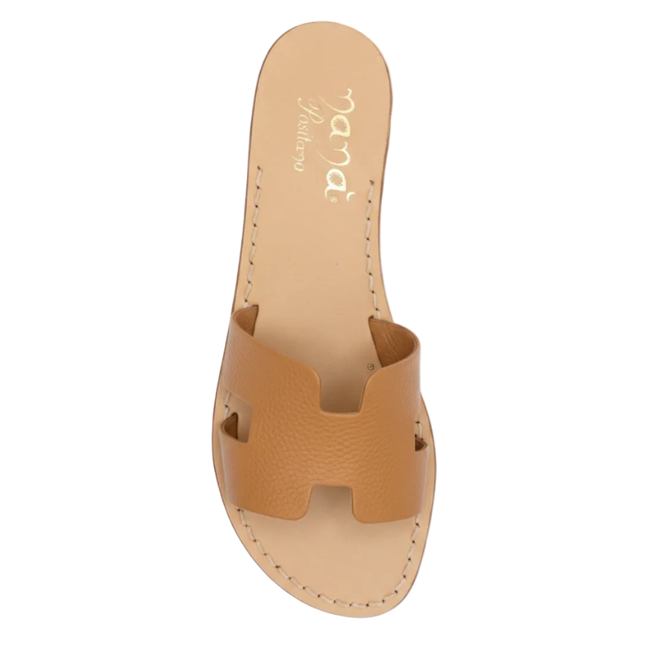 Sandali Positano Persefone (Pelle Di Cervo) - Nanà Positano | Sandali Artigianali Di Lusso 100% Made In Positano