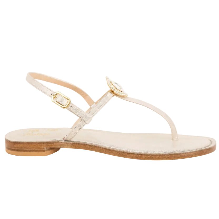 Sandali Positano Bianca - Nanà Positano | Sandali Artigianali Made In Positano