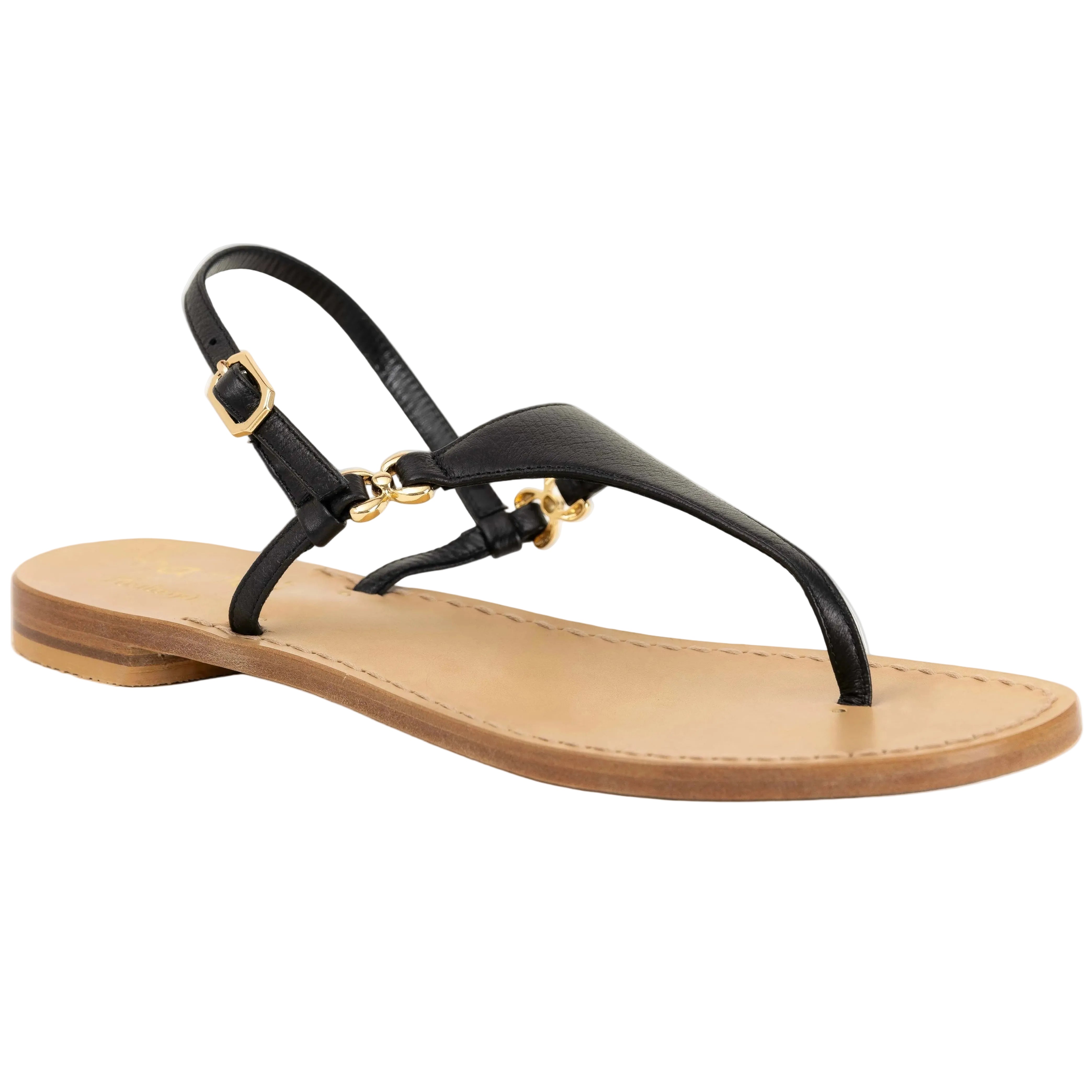 Sandali Positano Serena (Vera pelle di Cervo ) - Nanà Positano | Sandali Artigianali Di Lusso 100% Made In Positano