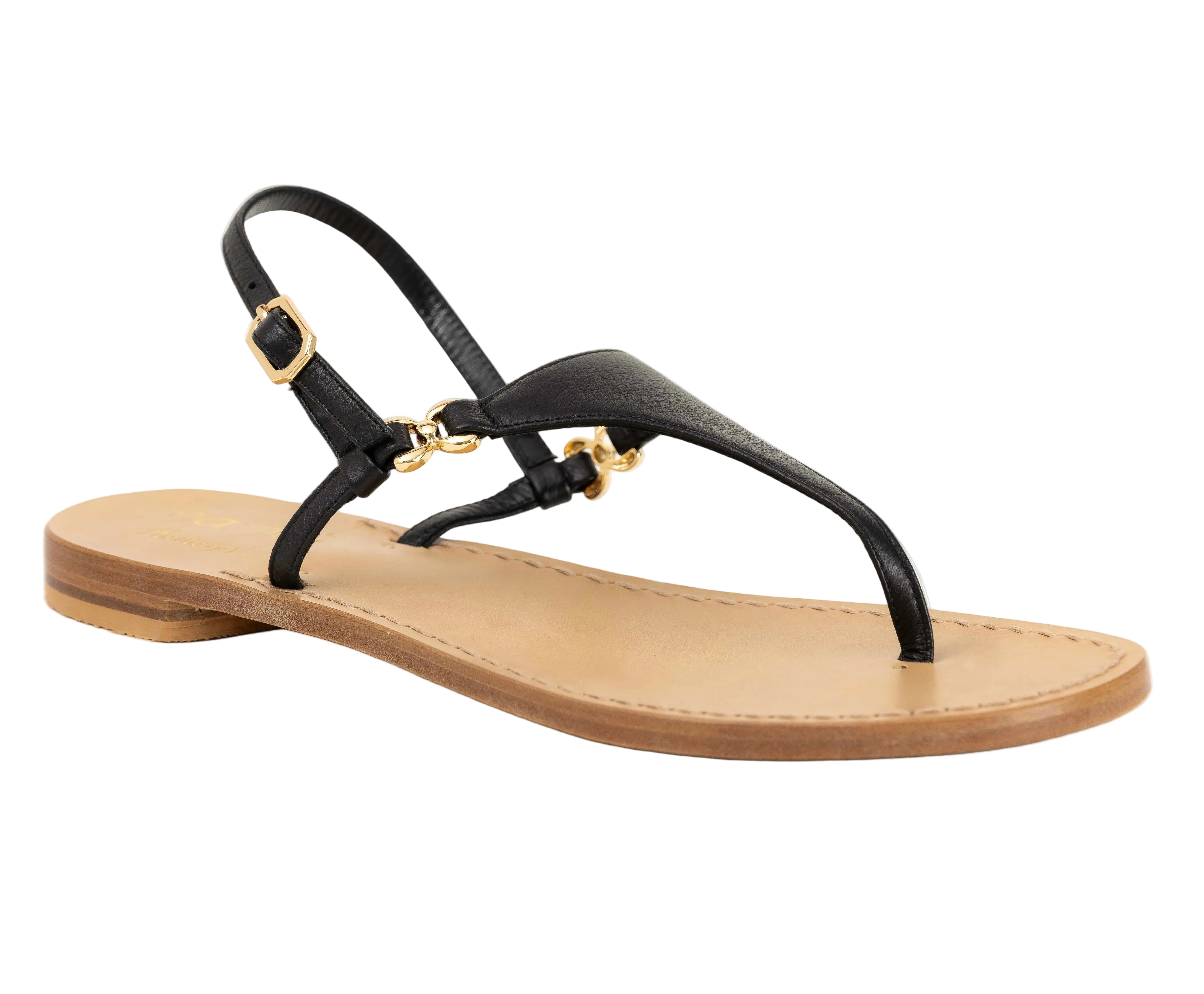 Sandali Positano Serena (Vera pelle di Cervo ) - Nanà Positano | Sandali Artigianali Di Lusso 100% Made In Positano