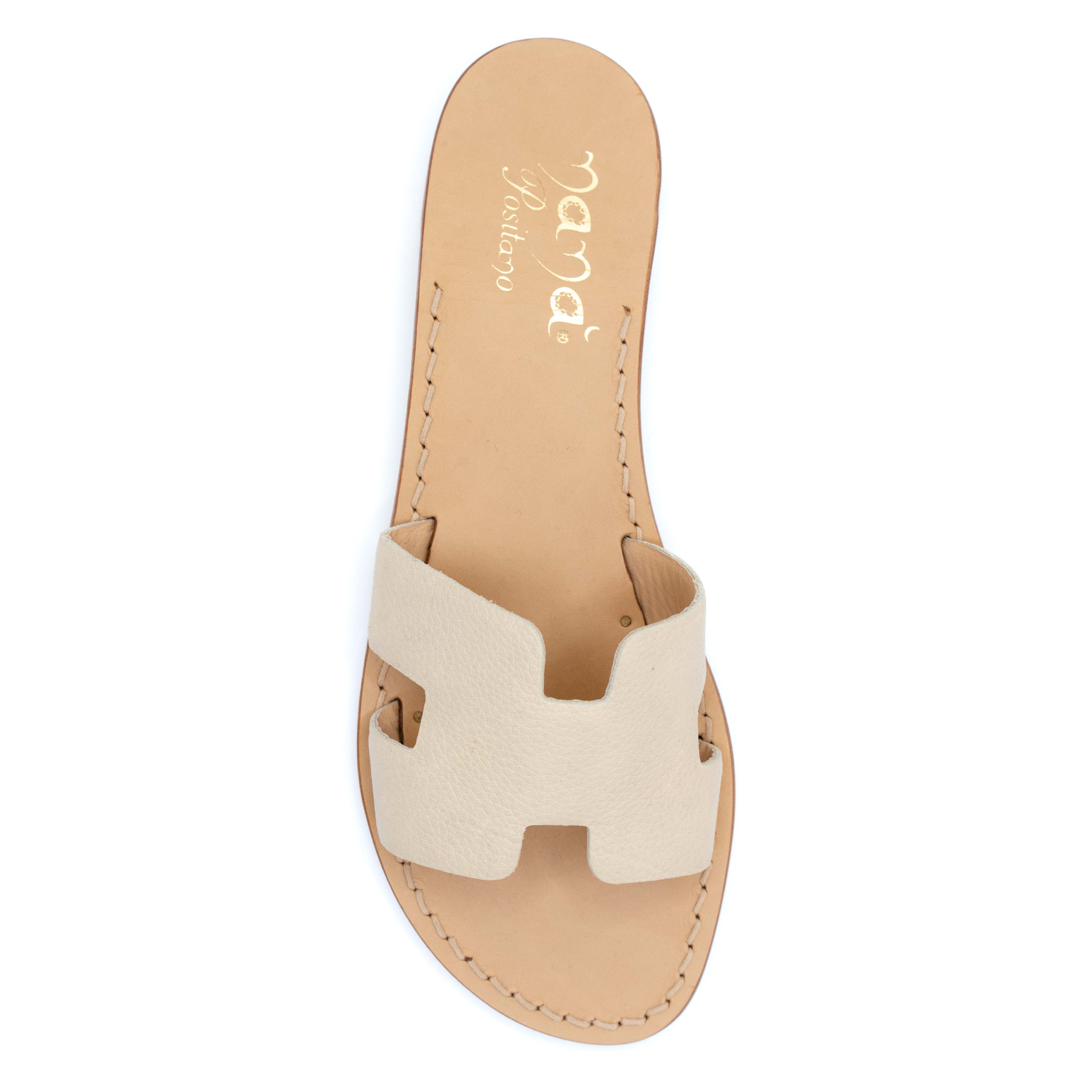 Sandali Positano Persefone (Pelle Di Cervo) - Nanà Positano | Sandali Artigianali Di Lusso 100% Made In Positano