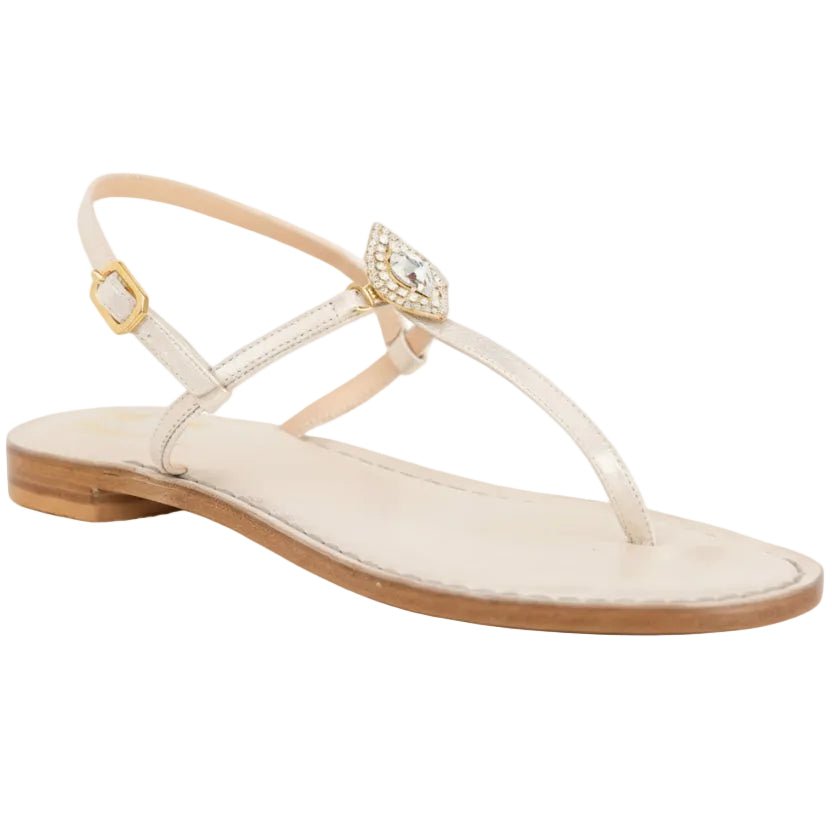 Sandali Positano Bianca - Nanà Positano | Sandali Artigianali Made In Positano